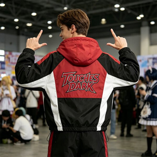 Custom Kids Color Block Graphic Track Jacket - Style 71FCF8 - product detail view 6