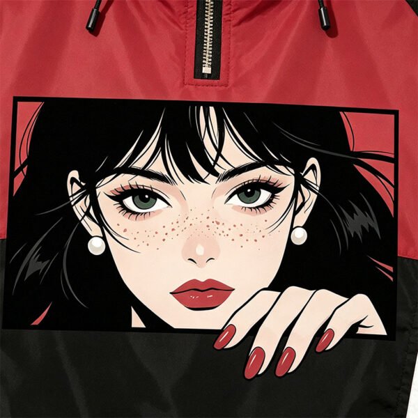 Custom Kids Color Block Graphic Track Jacket - Style 71FCF8 - product detail view 9