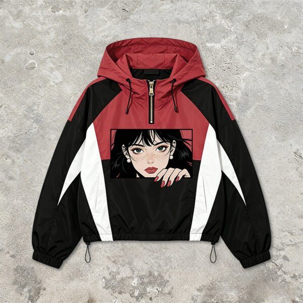Custom Kids Color Block Graphic Track Jacket - Style 71FCF8 - product detail view 11