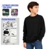 Custom Kids Heavy Fleece Applique Sweatshirt A01 - Style 64E9A2 - product detail view 2 Custom Kids Heavy Fleece Applique Sweatshirt A01 - Style 64E9A2 - product detail view 2