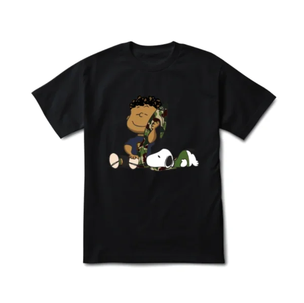 Custom Kids Character Graphic Black T-Shirt - Style 88312D