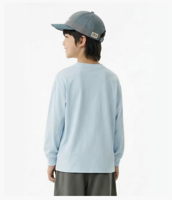 Custom Kids Long-Sleeve Pocket T-Shirt | - Style CBCAFC - product detail view 14