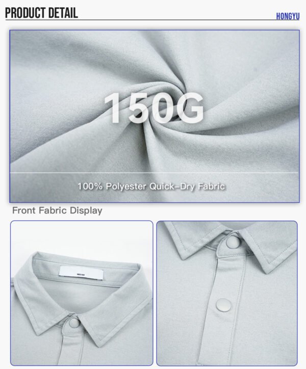 Custom Lightweight Kids Long Sleeve Polo G917C - Style EC3421 - product detail view 8