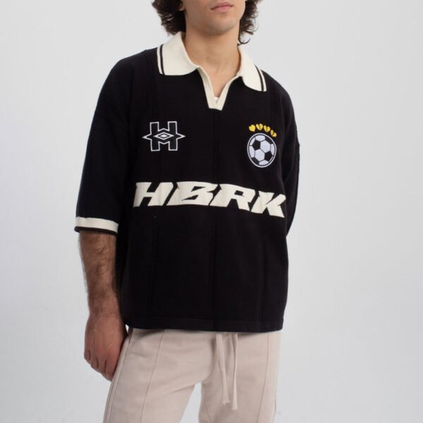 Custom Knit Football Polo Shirt with Engineered Hem VW-PS-135D - Style 135D43 Custom Knit Football Polo Shirt with Engineered Hem VW-PS-135D - Style 135D43