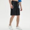 Custom Embroidered Patch Leather-Look Streetwear Shorts - Style 1A7797 - product detail view 2 Custom Embroidered Patch Leather-Look Streetwear Shorts - Style 1A7797 - product detail view 2