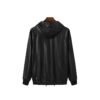 Custom Black Leather-Look Pullover Hoodie | 97B3 - Style 97B361 - product detail view 4 Custom Black Leather-Look Pullover Hoodie | 97B3 - Style 97B361 - product detail view 4