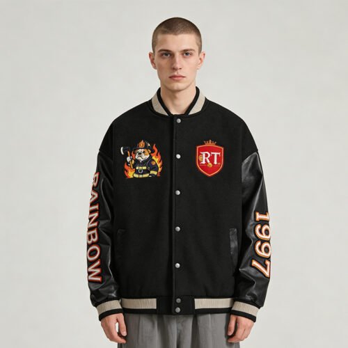 Custom Embroidered Leather-Sleeve Varsity Jacket - VW-VJ-24739 - Style 9AAE88