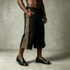 Custom Leopard Panel Flare Capri Jeans - Style 732CE2 - product detail view 6 Custom Leopard Panel Flare Capri Jeans - Style 732CE2 - product detail view 6