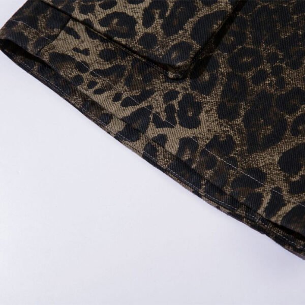 Custom Leopard Print Cargo Shorts - Style 9F2C92 - product detail view 4 Custom Leopard Print Cargo Shorts - Style 9F2C92 - product detail view 4