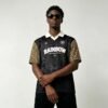 Custom Leopard Sleeve Polo Streetwear Jersey - Style A704FA - product detail view 2
