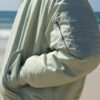 Custom Light-Green Padded Pilot Jacket - Style 3A149B - product detail view 3 Custom Light-Green Padded Pilot Jacket - Style 3A149B - product detail view 3
