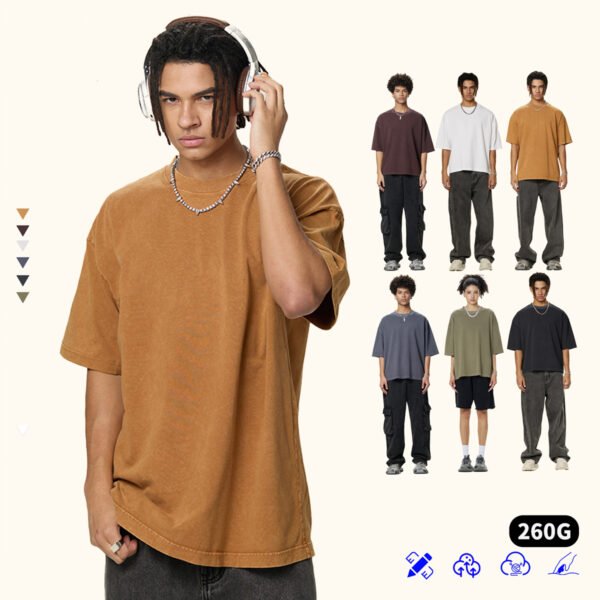 Custom Light-Wash Boxy T-Shirt - DX8805 - Style 127BE8