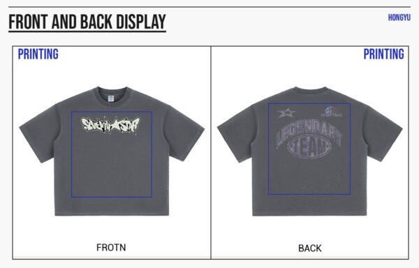 Custom Light-Wash Boxy T-Shirt - DX8805 - Style 127BE8 - product detail view 10