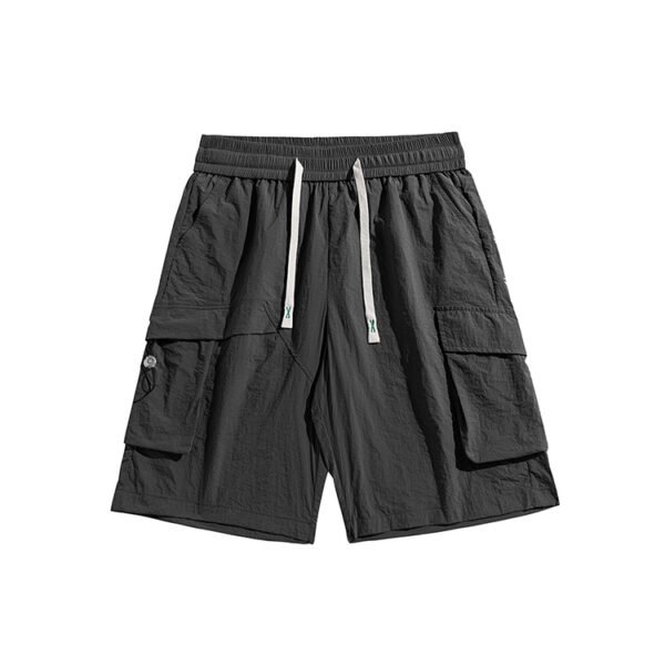 Custom Lightweight Elastic-Waist Cargo Shorts - Style 0CA73F - product detail view 2