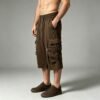 Custom Strap-Detail Multi-Pocket Capri Cargo Pants - Style 8368A7 - product detail view 8 Custom Strap-Detail Multi-Pocket Capri Cargo Pants - Style 8368A7 - product detail view 8