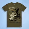 Custom Olive Graphic Tee With Shell-to-Lining Balance - Style 50B017 Custom Olive Graphic Tee With Shell-to-Lining Balance - Style 50B017