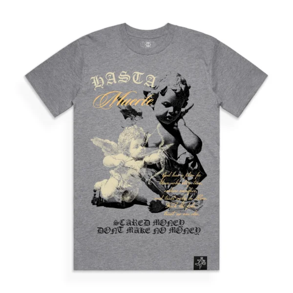 Custom Olive Graphic Tee With Shell-to-Lining Balance - Style 50B017 - product detail view 2 Custom Olive Graphic Tee With Shell-to-Lining Balance - Style 50B017 - product detail view 2