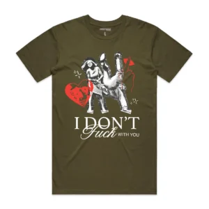 Custom Olive Graphic Crewneck T-Shirt | VW-6705 - Style 6705F0