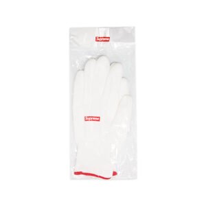 Custom White Rubberized Work Gloves - Style DEBD2B