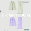 Custom Long-Sleeve Button-Front Pajama Set - Style 946F13 - product detail view 4 Custom Long-Sleeve Button-Front Pajama Set - Style 946F13 - product detail view 4