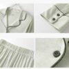 Custom Long-Sleeve Button-Front Pajama Set - Style 946F13 - product detail view 9 Custom Long-Sleeve Button-Front Pajama Set - Style 946F13 - product detail view 9