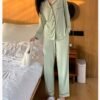 Custom Long-Sleeve Button-Front Pajama Set - Style 946F13 - product detail view 12 Custom Long-Sleeve Button-Front Pajama Set - Style 946F13 - product detail view 12