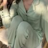 Custom Long-Sleeve Button-Front Pajama Set - Style 946F13 - product detail view 13 Custom Long-Sleeve Button-Front Pajama Set - Style 946F13 - product detail view 13