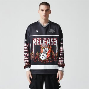 Custom Long-Sleeve Graphic Polo Jersey | - Style 7CE215