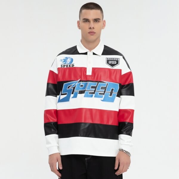 Custom Long-Sleeve Graphic Polo Jersey | - Style 7CE215 - product detail view 4 Custom Long-Sleeve Graphic Polo Jersey | - Style 7CE215 - product detail view 4