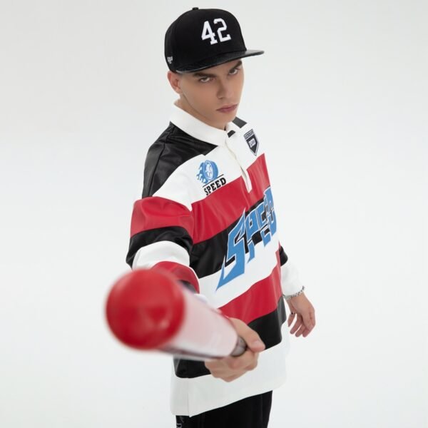 Custom Long-Sleeve Graphic Polo Jersey | - Style 7CE215 - product detail view 8 Custom Long-Sleeve Graphic Polo Jersey | - Style 7CE215 - product detail view 8