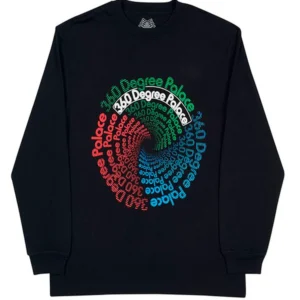 Custom Spiral Graphic Long-Sleeve T-Shirt - Style AA18F1