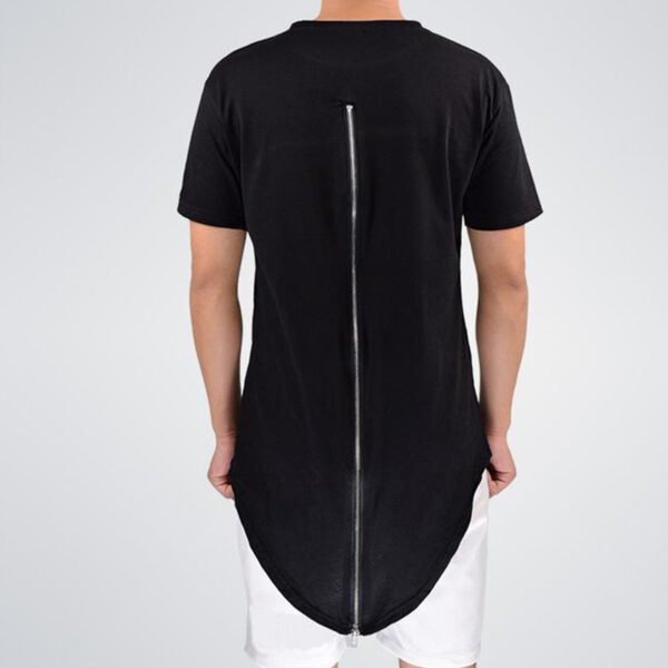 Custom Longline Zipper Detail T-Shirt - 11110c022a15c77f - Style 11110C - product detail view 2 Custom Longline Zipper Detail T-Shirt - 11110c022a15c77f - Style 11110C - product detail view 2