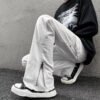 Custom Black Loose Cargo Pants with Side Zippers - Style 35EADB - product detail view 6 Custom Black Loose Cargo Pants with Side Zippers - Style 35EADB - product detail view 6