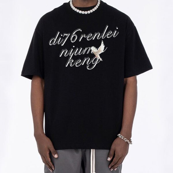Custom Loose Parrot Graphic Streetwear T-Shirt - 432904D7323EC38F - Style 432904 Custom Loose Parrot Graphic Streetwear T-Shirt - 432904D7323EC38F - Style 432904