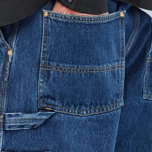 Custom Loose Straight Utility Pocket Denim Jeans - Style 759116 - product detail view 5