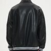 Custom Men's Faux Leather Snap Bomber - VW-0A0B - Style 0A0BB4 - product detail view 7 Custom Men's Faux Leather Snap Bomber - VW-0A0B - Style 0A0BB4 - product detail view 7