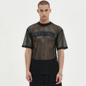 Custom Oversized Mesh Applique Jersey - Style 9FF0F6
