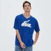 Custom Blue Mesh Applique Number Jersey - Style DEEB42 - product detail view 3