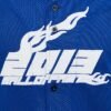 Custom Blue Mesh Applique Number Jersey - Style DEEB42 - product detail view 5