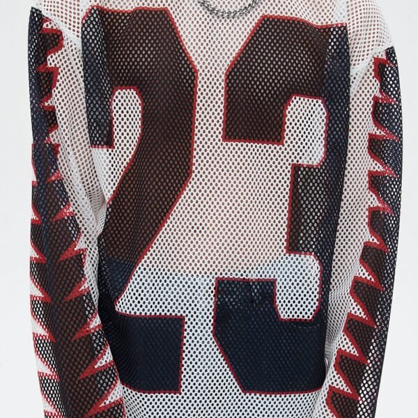 Custom Oversized Mesh Applique Jersey - Style 9FF0F6 - product detail view 5
