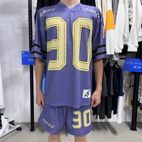 Custom Mesh Football Jersey and Shorts Set | - Style 3AACFC Custom Mesh Football Jersey and Shorts Set | - Style 3AACFC