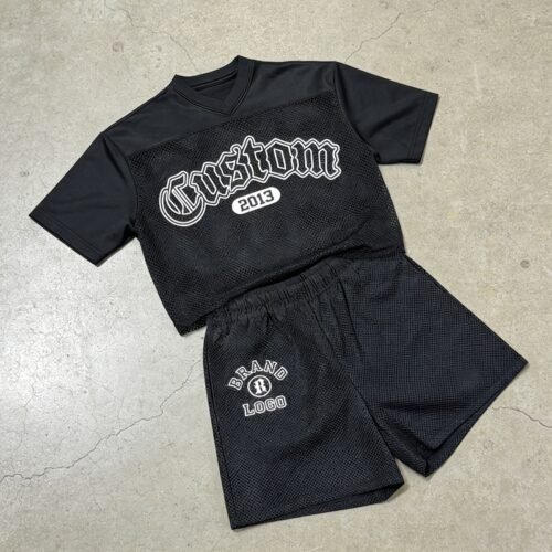 Custom Mesh Short-Sleeve Jersey and Short Set | VW-9F6289 - Style 9F6289 Custom Mesh Short-Sleeve Jersey and Short Set | VW-9F6289 - Style 9F6289