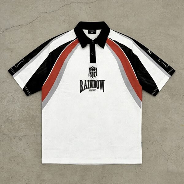Custom Mesh Panel Polo Shirt | - Style A8A4DD - product detail view 4 Custom Mesh Panel Polo Shirt | - Style A8A4DD - product detail view 4