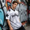 Custom Mesh Star Digital Print Jersey T-Shirt - Style 648418 - product detail view 7