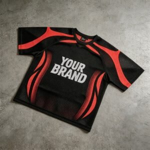 Custom Mesh Panel Sport Jersey Tee - Style C6981D