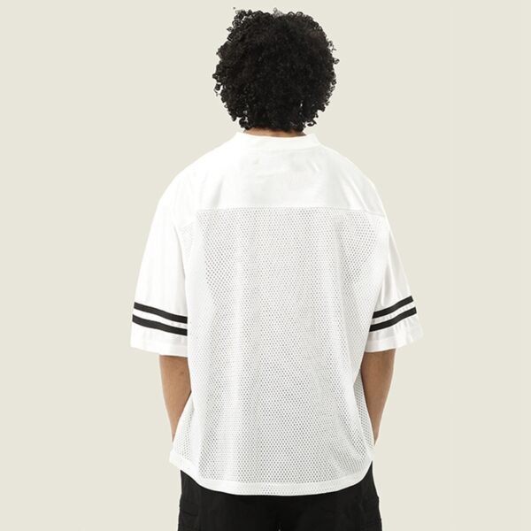 Custom 240 GSM Mesh V-Neck Stripe Sleeve Jersey | VW-JR240 - Style 412EB5 - product detail view 4 Custom 240 GSM Mesh V-Neck Stripe Sleeve Jersey | VW-JR240 - Style 412EB5 - product detail view 4