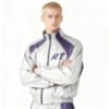 Custom Metallic Color-Block Zip Track Jacket - Style D66C8C - product detail view 5