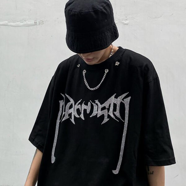 Custom Mirrored Crystal Panel Streetwear Shorts - Style 5D00A3 - product detail view 3 Custom Mirrored Crystal Panel Streetwear Shorts - Style 5D00A3 - product detail view 3
