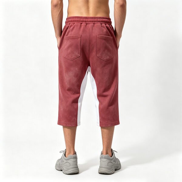 Custom Mirrored Panel Cropped Streetwear Pants - Style 928D09 - product detail view 6 Custom Mirrored Panel Cropped Streetwear Pants - Style 928D09 - product detail view 6