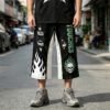 Custom Mirrored Panel Cropped Streetwear Pants - Style A74590 Custom Mirrored Panel Cropped Streetwear Pants - Style A74590